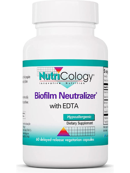 NutriCology, Biofilm Neutralizer with EDTA, 60 delayed-release vegetarian capsules