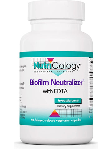NutriCology, Biofilm Neutralizer with EDTA, 60 delayed-release vegetarian capsules
