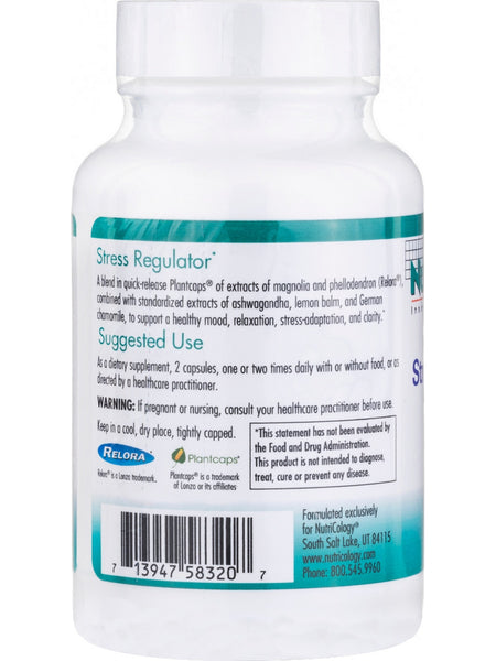 NutriCology, Stress Regulator Calming Blend, 60 Vegetarian Capsules