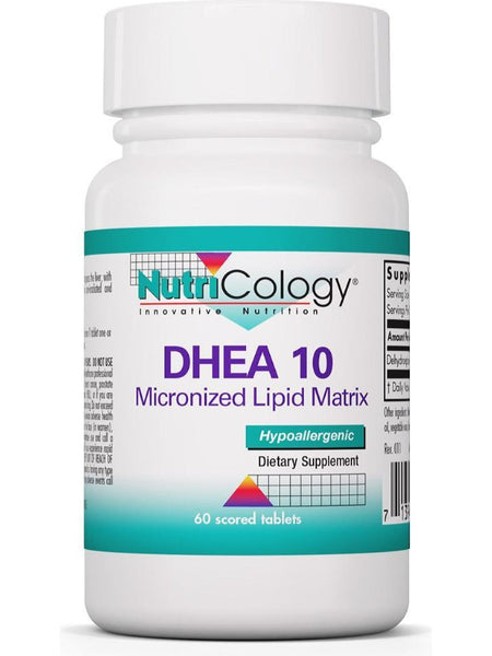 NutriCology, DHEA 10 Micronized Lipid Matrix, 60 Scored Tablets