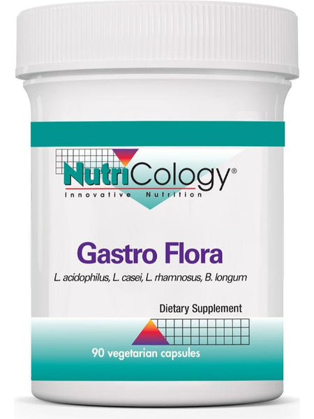 NutriCology, Gastro Flora, 90 Vegetarian Capsules
