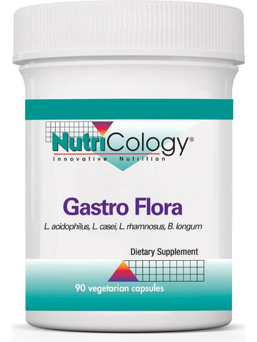 NutriCology, Gastro Flora, 90 Vegetarian Capsules