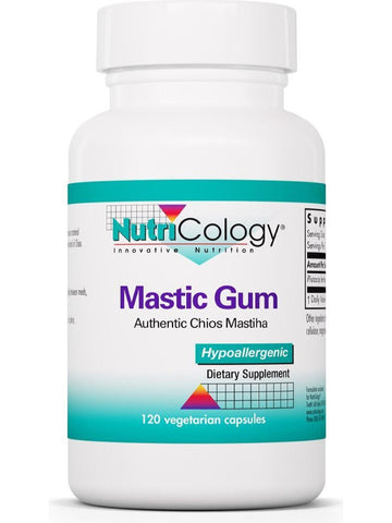 NutriCology, Mastic Gum, Authentic Chios Mastiha, 120 Vegetarian Capsules