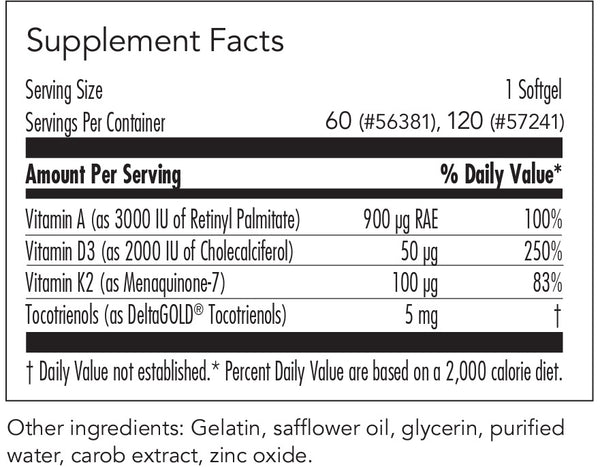 NutriCology, Vitamin D3 Complete, Daily Balance with A and K2, 120 vegetarian softgels