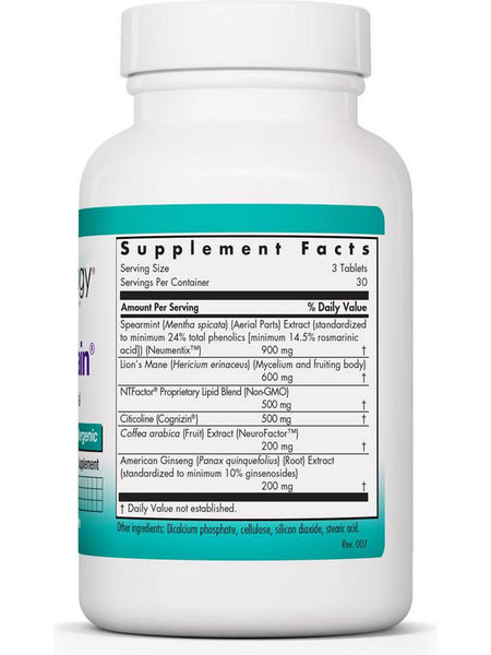 NutriCology, CogniBrain Neuro Formula, 90 Vegetarian Capsules