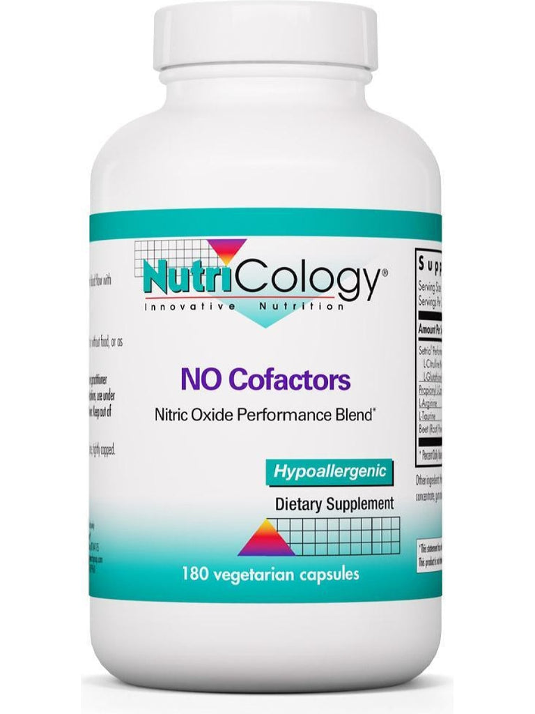 NutriCology, NO Cofactors Nitric Oxide Perfomance Blend, 180 Vegetarian Capsules