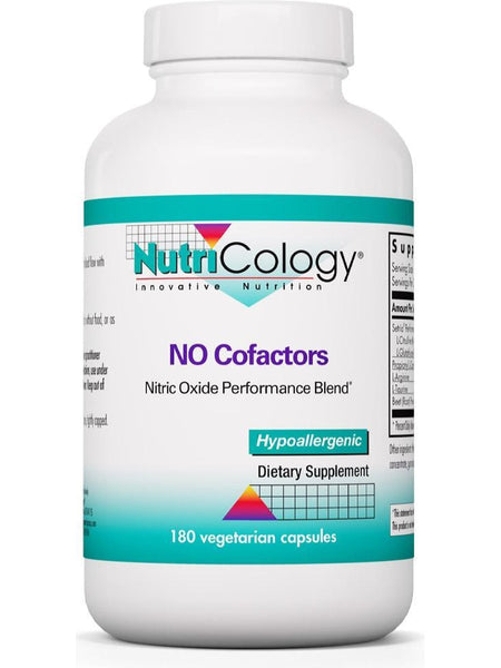 NutriCology, NO Cofactors Nitric Oxide Perfomance Blend, 180 Vegetarian Capsules