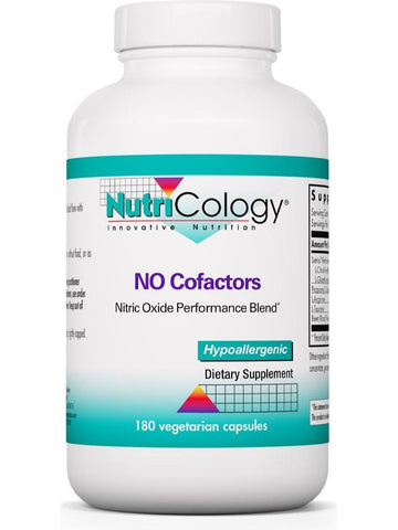 NutriCology, NO Cofactors Nitric Oxide Perfomance Blend, 180 Vegetarian Capsules