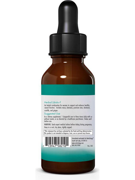 NutriCology, Herbal Libido-F with Maca and Damiana, 2 fl oz