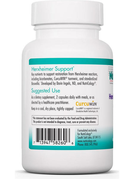 NutriCology, Herxheimer Support with CurcuWIN, 60 Vegetarian Capsules