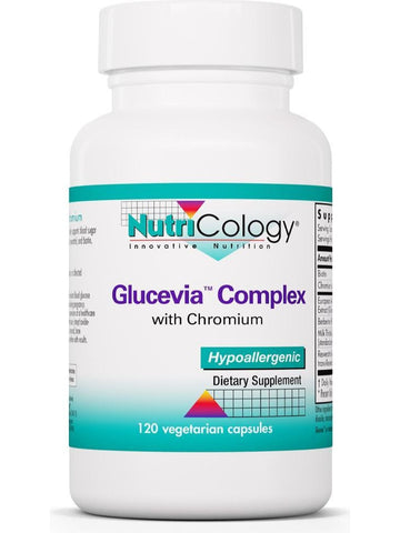 NutriCology, Glucevia Complex with Chromium, 120 Vegetarian Capsules