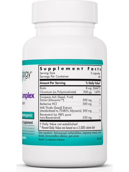 NutriCology, Glucevia Complex with Chromium, 120 Vegetarian Capsules