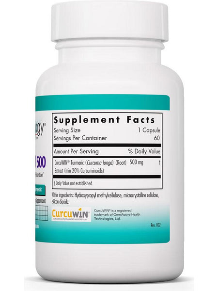 NutriCology, CurcuWIN 500, 60 Vegetarian Capsules
