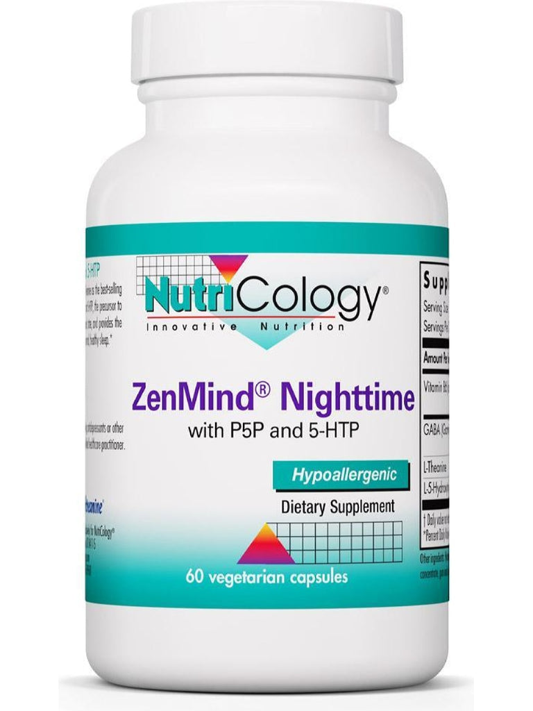 NutriCology, ZenMind Nighttime with P5P and 5-HTP, 60 Vegetarian Capsules