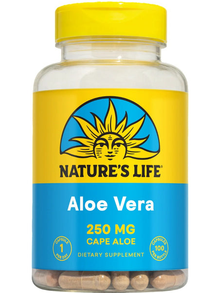 Nature's Life, Aloe Vera, 250 mg, 100 Capsules