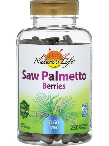Nature's Life, Saw Palmetto Berries, 1160 mg, 250 Vegetarian Capsules