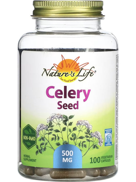 Nature's Life, Celery Seed, 500 mg, 100 Vegetarian Capsules
