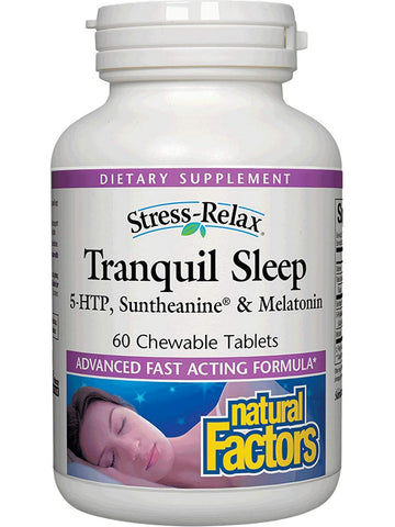 Natural Factors, Tranquil Sleep®, 60 Chewable Tablets