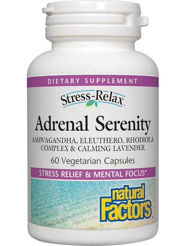 Natural Factors, Adrenal Serenity, 60 Vegetarian Capsules