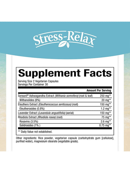 Natural Factors, Adrenal Serenity, 60 Vegetarian Capsules