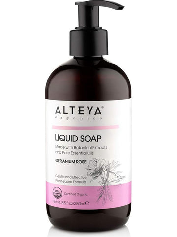 Alteya Organics, Liquid Soap Geranium Rose, 8.5 fl oz