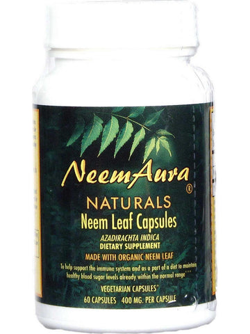 Neem Leaf Caps (Organic), 60 ct, Neem Aura
