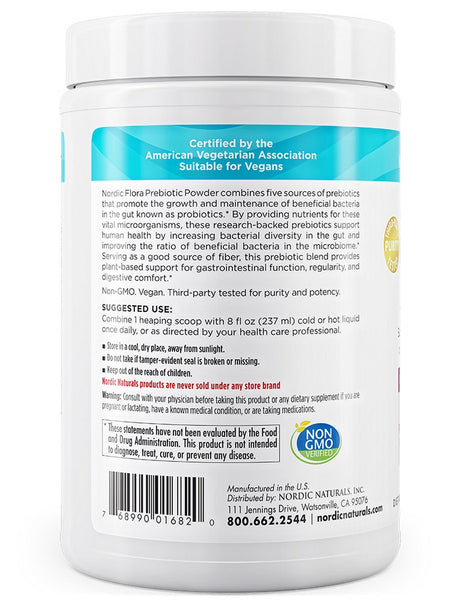Nordic Naturals, Nordic® Flora Prebiotic Powder, 7.2 Ounces of Powder
