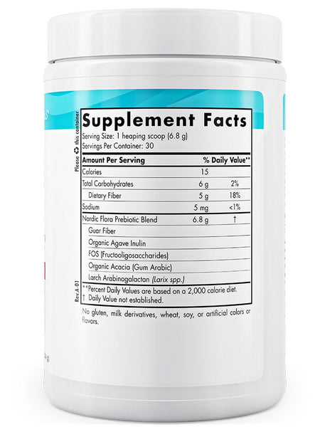 Nordic Naturals, Nordic® Flora Prebiotic Powder, 7.2 Ounces of Powder