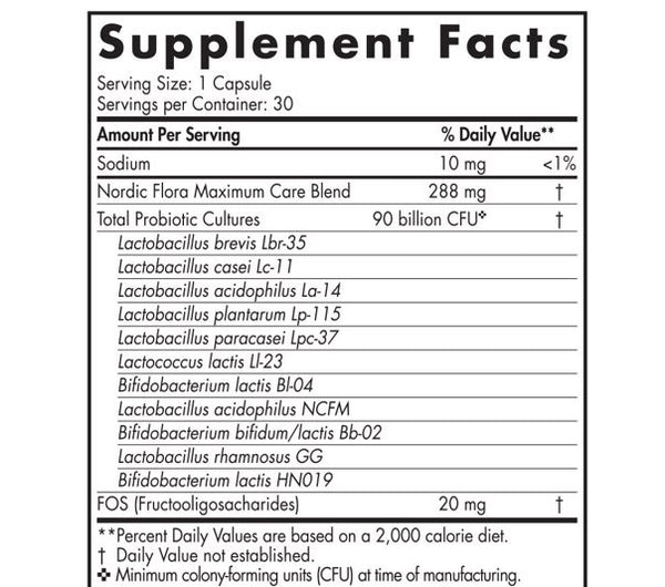Nordic Naturals, Nordic® Flora Probiotic Immune Health, 30 Capsules