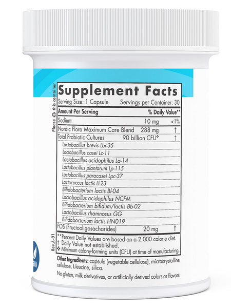 Nordic Naturals, Nordic® Flora Probiotic Maximum Care, 30 Capsules