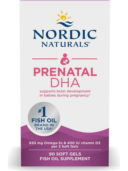 Nordic Naturals, Prenatal DHA, Unflavored, 90 Softgels