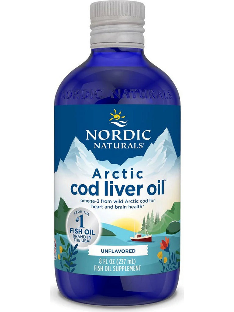Nordic Naturals, Arctic Cod Liver Oil, Unflavored, 8 fl oz