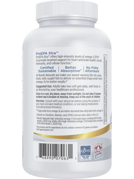 Nordic Naturals, ProEPA™ Xtra, Lemon, 120 Soft Gels