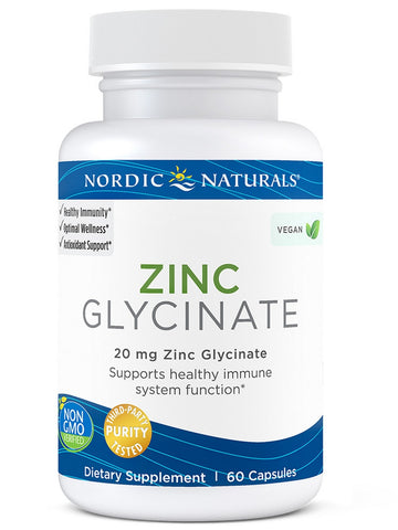 Nordic Naturals, Zinc Glycinate, 60 Capsules