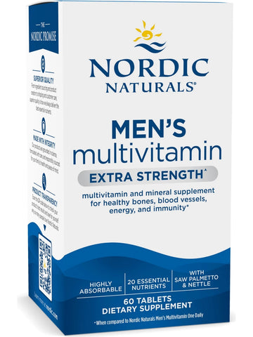 Nordic Naturals, Men's Multivitamin Extra Strength, 60 Tablets
