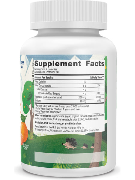 Nordic Naturals, Kids Vitamin C Gummies, 60 Gummies