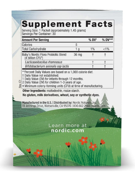 Nordic Naturals, Baby's Probiotic Powder, 30 Powder Packets