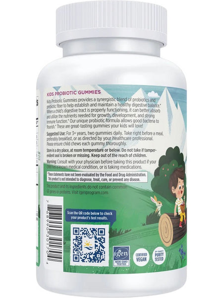 Nordic Naturals, Kids Probiotic Gummies with Prebiotic Fiber, Berry, 60 Gummies