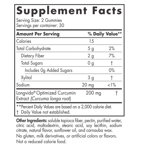Nordic Naturals, Zero Sugar Curcumin Gummies, Mango, 60 Gummies