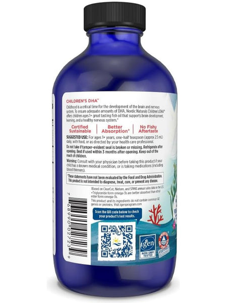 Nordic Naturals, Children's DHA, Strawberry, 8 Fluid Ounces