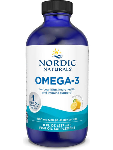 Nordic Naturals, Omega 3 Oil, Lemon, 8 Fluid Ounces
