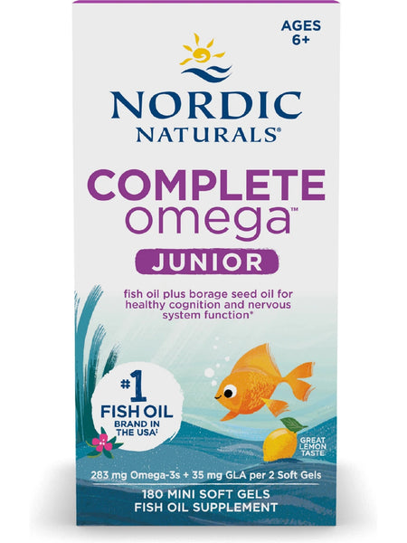 Nordic Naturals, Complete Omega Junior, 180 Mini Soft Gels
