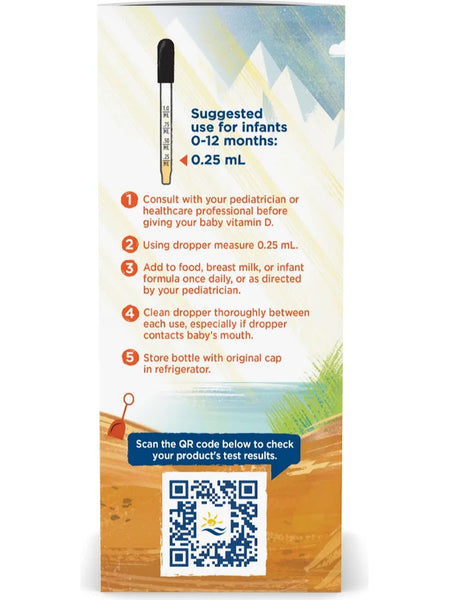 Nordic Naturals, Baby's Vitamin D3 Liquid, 400 IU, .76 Fluid Ounce with Dropper
