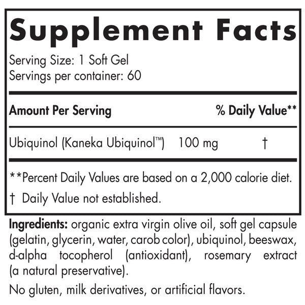 Nordic Naturals, Nordic® CoQ10 Ubiquinol, 60 Soft Gels