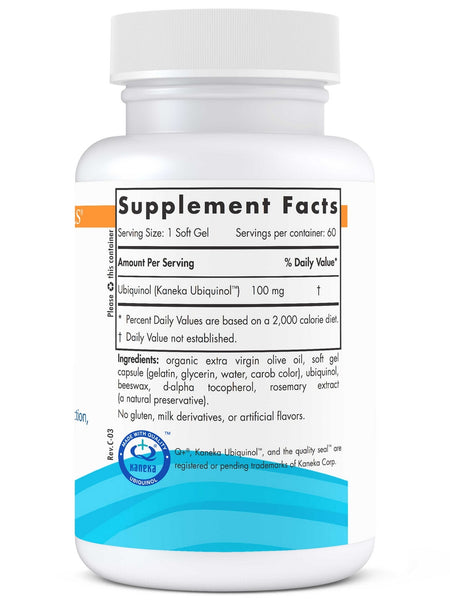 Nordic Naturals, Nordic® CoQ10 Ubiquinol, 60 Soft Gels