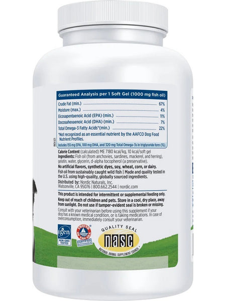 Nordic Naturals, Omega-3 Pet™, 180 Soft Gels
