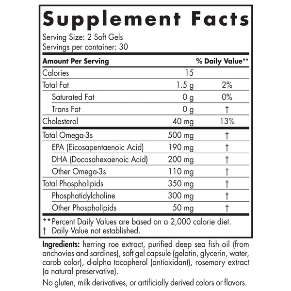Nordic Naturals, Omega-3 Phospholipids™, 60 Soft Gels