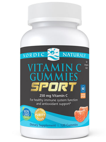 Nordic Naturals, Vitamin C Gummies Sport, Tart Tangerine, 120 Gummies