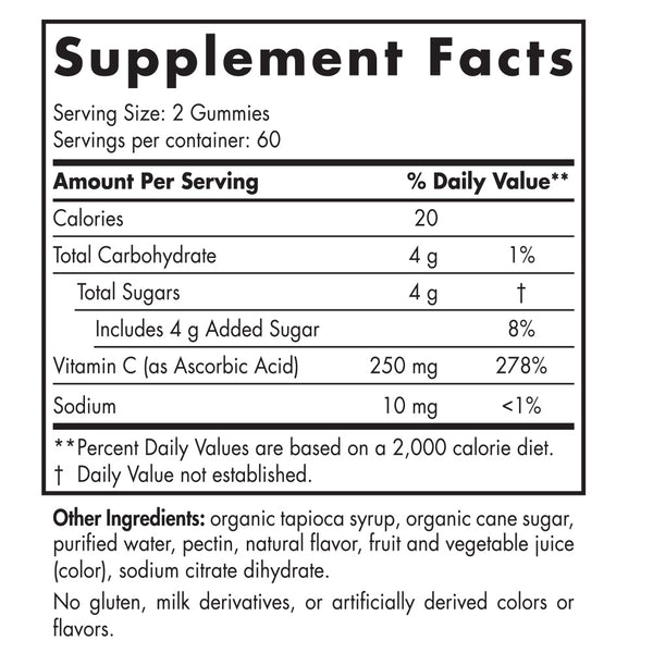Nordic Naturals, Vitamin C Gummies Sport, Tart Tangerine, 120 Gummies