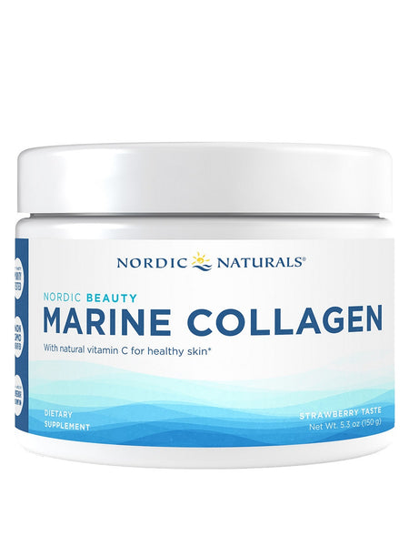 Nordic Naturals, Nordic Beauty Marine Collagen, Strawberry, 5.3 Ounces of Powder